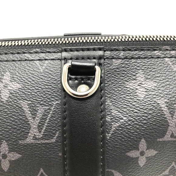 Louis Vuitton Monogram Eclipse City Keepall Shoulder Bag Black - Picture 3 of 8